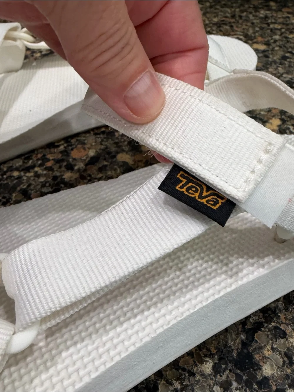 Teva White Women's Adjustable Sport Sandals 9